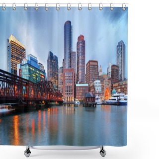 Personality  Boston Waterfront Shower Curtains