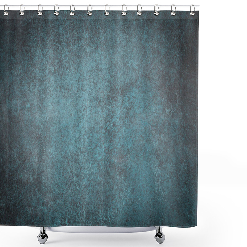 Personality  Dark green slate background. Stone or concrete surface shower curtains