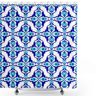 Personality  Background With Seamless Pattern Thirteen Shower Curtains