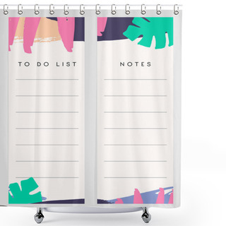 Personality  Notes And To Do List Templates Shower Curtains