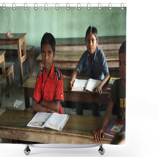Personality  Kids Learn At School, Kumrokhali, West Bengal, India Shower Curtains