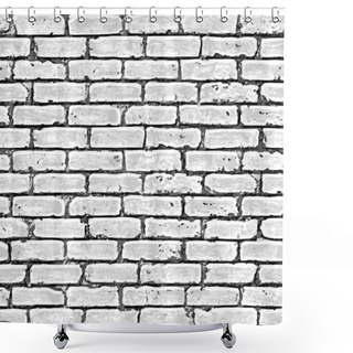 Personality  Brick Wall Seamless Pattern. Shower Curtains