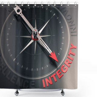 Personality  Core Value - Integrity Shower Curtains