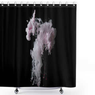 Personality  Background With Abstract Light Pink Splash Of Paint Shower Curtains