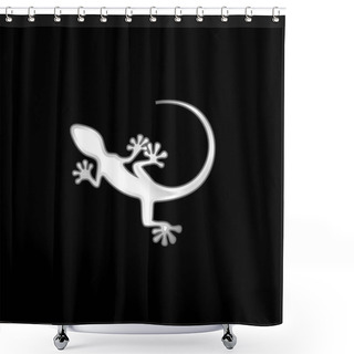 Personality  Animal Silver Plated Metallic Icon Shower Curtains
