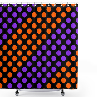 Personality  Seamless Geometric Pattern Diagonal Stripes Of Circles. Shower Curtains