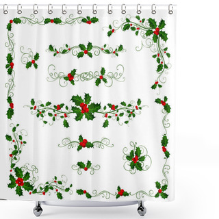 Personality  Christmas Page Dividers And Decorations. Shower Curtains