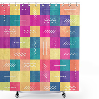 Personality  Colorful Vintage Background Shower Curtains