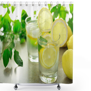 Personality  Lemon Water Shower Curtains