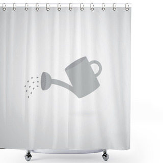 Personality  Watering Can Symbol  Shower Curtains