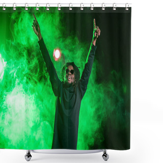 Personality  African American Man In Nightclub  Shower Curtains