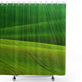 Personality  Detail Scenery At South Moravian Field During Spring, Czech Republic. Shower Curtains