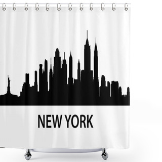Personality  Skyline New York Shower Curtains