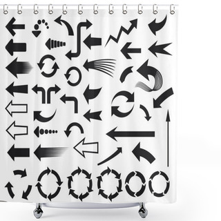 Personality  Arrows Icons (arrows Icons Set) Shower Curtains