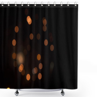 Personality  Abstract Lights Blur Blinking Background. Soft Focus Shower Curtains