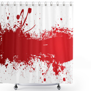 Personality  Blood Strip Banner Shower Curtains