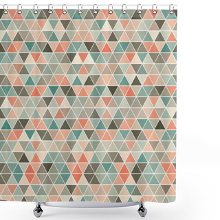 Personality  Hexagons In Retro Style. Shower Curtains