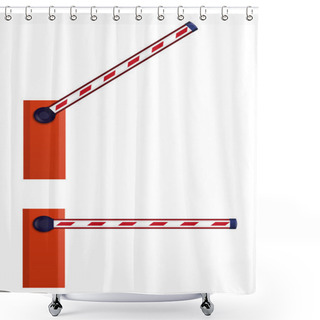 Personality  Orange Automatic Barrier Shower Curtains