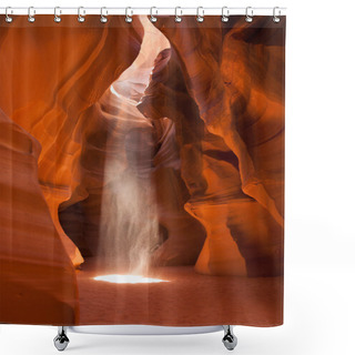 Personality  Light Beam In Antelope Canyon In Arizona Shower Curtains