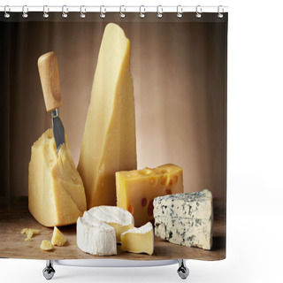 Personality  Various Types Of Cheese Shower Curtains