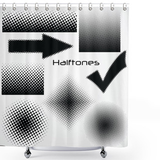 Personality  Halftone Dot - Set For Your Design Shower Curtains