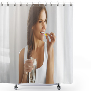 Personality  Healthy Diet. Nutrition. Vitamins. Healthy Eating, Lifestyle. Wo Shower Curtains