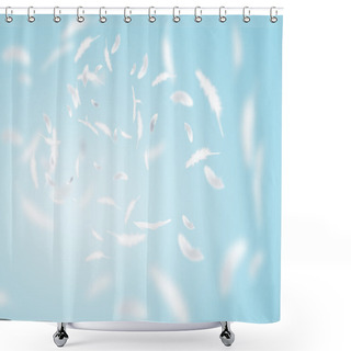 Personality  White Feathers Shower Curtains
