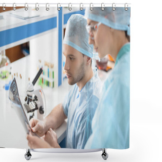 Personality  Surgeons Analyzing X-ray Image Shower Curtains
