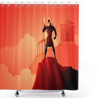 Personality  Zeus The Father Of Gods And Men Shower Curtains