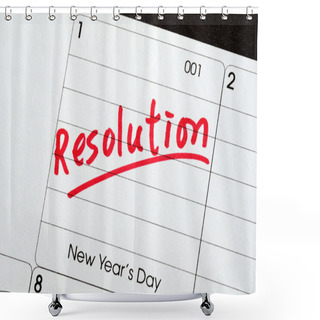 Personality  Resolutions For The New Year Concepts Of Goal And Objective Shower Curtains