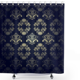 Personality  Calligraphic Seamless Pattern Shower Curtains