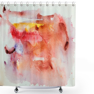 Personality  Colorful Watercolor Background Shower Curtains