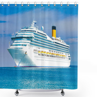 Personality  Cruise Liner Shower Curtains
