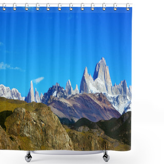 Personality  The Famous Rocky Mountain Fitzroy Shower Curtains