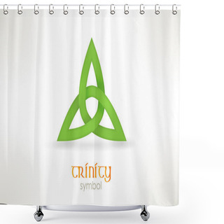 Personality  Trinity Symbol, Triqueta Shower Curtains