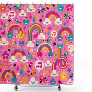 Personality  Rainbows Pattern Shower Curtains