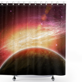 Personality  Planets In The Space Shower Curtains