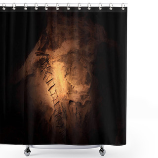 Personality  National Geographic Society Ladder Shower Curtains
