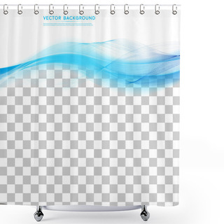 Personality  Vector Abstract Background Design Wavy. Shower Curtains