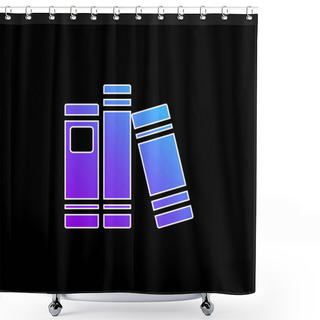 Personality  Book Blue Gradient Vector Icon Shower Curtains