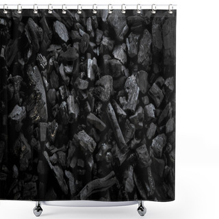 Personality  Beef Steak On The Charcoal. Shower Curtains