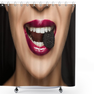 Personality  Woman With Jelly Candy Shower Curtains