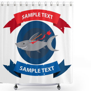 Personality  Creative Marine Theme Shower Curtains