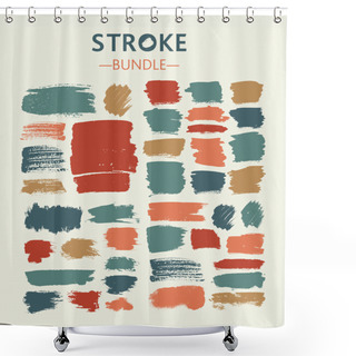 Personality  Figured Brush Strokes Shower Curtains