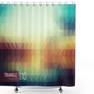 Personality  Retro Pattern Of Geometric Shapes Shower Curtains
