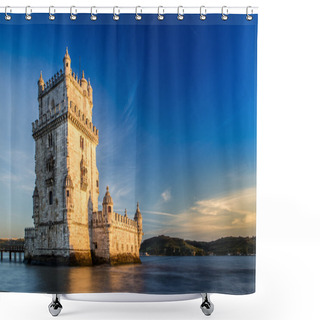 Personality  Tower Of Belem, Lisbon Shower Curtains