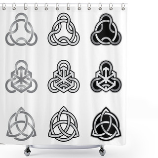 Personality  Collection Of Celtic Knot Patterns Shower Curtains