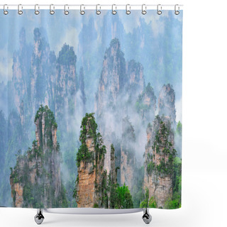 Personality  Zhangjiajie Mountains, China Shower Curtains