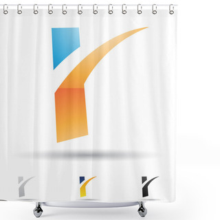 Personality  Abstract Icon For Letter R Shower Curtains