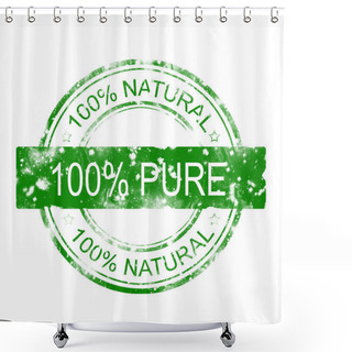 Personality  100% Pure Stamp Shower Curtains